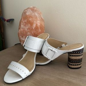 Bottero Sandal, block colored heel, worn twice.